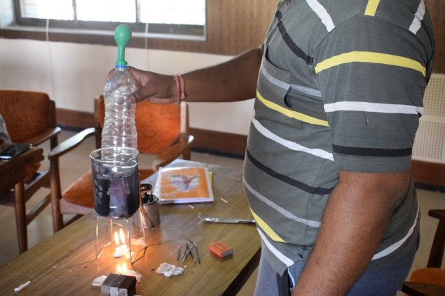 Experiment of air expansion